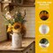 Spring Tabletop Decor – Artificial Sunflower Arrangement with Metal Milk Can Vase, Silk Sunflower & Daisy Faux Flower Centerpiece for Kitchen Table, Bathroom, Coffee Table & Farmhouse Home Décor (Yellow)